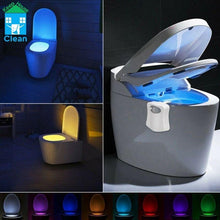 Charger l&#39;image dans la galerie, LED-WC™- Lampe pour cuvette de toilette avec capteur de mouvements - Keep House Clean
